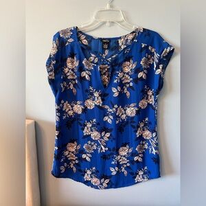 Rue 21 Floral Blue Women's Top